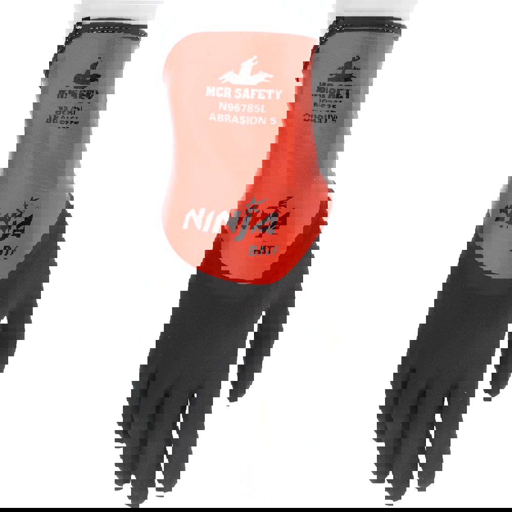 Puncture and Abrasion-Resistant Gloves: Size M, ANSI Puncture 2, Nylon Blend